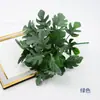 Plantas verdes artificiais, folhas pequenas de costela de adão de plástico, flores decorativas para interior e exterior, paisagismo de jardim em plástico, flores de seda para casamento, arranjos florais