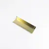 Manija para Junta de Puerta Invisible, Manija de Aluminio sin Perforaciones para Sellar Bordes en Ángulo Recto de Puerta de Armario, Borde Dorado Pulido
