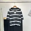 Cs Suéter Casual para Mujer con Aberturas Tejido Camisa Polo Top Verano 2025 Nuevo Tejido