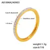 Anillo de dedo de acero inoxidable con forma de estrella de diamante de lujo transfronterizo de Europa y Estados Unidos, anillo de nicho de moda, anillo en stock al por mayor