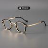 Nuevo armazón de gafas de carey de lujo ligero retro miopía grado ajustable armazón de gafas llanas anti luz azul al por mayor masculino MOP7