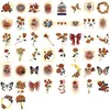 [Colección] 50 Piezas de Pegatinas para Diario Serie Estampado Dorado, Materiales Transparentes de Mascota Impermeables para Diario, Pegatinas Decorativas DIY