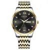 Reloj para hombre LIGE/Lige de negocios, esfera grande y simple, resistente al agua, luminoso, doble calendario, correa de acero, reloj de cuarzo