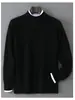 Nuevo Suéter de Lana para Hombre Otoño e Invierno, 100% Lana Pura, Jersey de Cuello Redondo, Corte Holgado, Talla Grande, Suéter de Cachemira Tejido