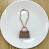 Mini Saco de Designer Pequeno Boneca de Algodão Decoração Bolsa Realista com Corrente de Metal Boneca Bolsa Transversal Decorativa Versátil