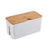 Suministrado Directamente por el Fabricante, Caja de Plástico para Almacenamiento de Cables, Caja para Cables de Regleta, Caja Organizadora de Cables, Caja de Almacenamiento para Cables de Datos y Tomas