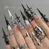 Joyería de Remaches para Uñas Arte de Uñas Transfronterizo Europeo y Americano Sexy Estilo Punk Anillo Metálico para Uña Puntiaguda DIY Accesorios de Uña Portátiles