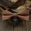 Novo estilo de gravatas borboleta para homens vintage all-match noivo casamento mulheres café marrom vermelho azul listrado flor distinto