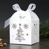 Caixa de Doces de Chocolate para Festa de Natal Transfronteiriça Árvore de Natal Fita Cartonagem Verde para Doces Fábrica de Yiwu em estoque