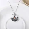 Cadena para clavícula de murciélago invertido estilo retro europeo y americano, cadena para el cuello de viento oscuro antiguo gótico, colgante tridimensional, collar de Halloween