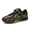 Zapatos de Fútbol para Niños con Velcro Transfronterizos con Tacos Largos y Tacos Pequeños, Zapatos de Fútbol para Estudiantes, Antideslizantes, Resistentes al Desgaste, Zapatos de Fútbol para Competición y Entrenamiento