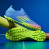 Chuteiras de futebol infantis para meninos, adolescentes e meninas, com travas TF, travas longas AG, sapatos esportivos para treino de competição, de todo o mundo