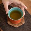 Esmalte Colorido Alta Temperatura Esmalte Interno e Externo Cerâmica Xícara de Chá Mestre Casa Kung Fu Xícara Única Xícara de Chá Xícara de Chá Novo Estilo Chinês Xícara de Bambu