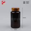 Botella cápsula de boca ancha de 120 cc pet redonda botella para el cuidado de la salud botella para envasado de tabletas, pastillas, caramelos botella de plástico transparente