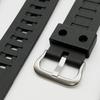 Adecuado para correa de repuesto de reloj electrónico para niños material PU negro correa de reloj deportivo de silicona una variedad de multitaalla