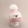 Gorro de Lana para Bebé, Gorro de Invierno con Protección para las Orejas, Estilo Coreano de Oso para Niños, Lindo para Bebé Niño y Niña, Lindo Nuevo Estilo de Otoño e Invierno, Dulce y Engrosado