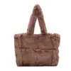 Bolso de Felpa de Diseño Exclusivo para Mujer, Gran Capacidad, Bolso de Mano Elegante y Versátil, Moda Europea y Americana, Bolso de Hombro Sencillo, Bolso