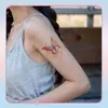 Lindas Fundas de Brazo con Mariposas de Colores Vivos Pegatinas de Tatuaje de Nicho de Gama Alta Mariposa Tatuajes Impermeables de Larga Duración para Mujeres