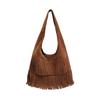 Bolso Tote de Moda Gran Capacidad 2025 Nuevo Casual Popular de Este Año Bolso Cruzado Bandolera para Viajes Diarios Borla Debajo del Brazo Bolso Pequeño