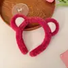 Faixa de Cabelo de Pelúcia Outono e Inverno Lavar o Rosto Aplicar Máscara Faixa de Cabelo com Pressão Especial Mecha de Cabelo Pato Amarelo Desenho Animado Acessório de Cabeça Toca de Cabelo