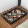 Bandeja Decorativa Estilo Boêmio Entrada Sala de Estar Bandeja Criativa de Armazenamento Joias Lanches Bandeja de Armazenamento Doméstico