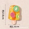 Dibujos animados pintados por ambos lados helado diy accesorios para el cabello hechos a mano cuerda para el cabello pegatina para refrigerador agujero zapatos pegamento para zapatos accesorios para funda de teléfono móvil