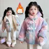 Abrigos para Niñas Otoño e Invierno 2025 Nueva Moda Infantil Ropa de Invierno a la Moda para Bebés Niñas Invierno Terciopelo Suéteres de Lana Gruesos
