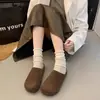 Pantuflas Birkenstock de Felpa con Suela Gruesa para Aumentar el Calor para Mujer, para Usar en Exteriores, Novedad Otoño/Invierno 2026, de Ponerse, Cerradas por Delante, Medias Pantuflas