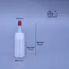Frasco plástico de punta fina de 60ml 100ml 200ml 300ml 500ml frasco para pigmento frasco para salsa exprimible