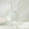 Collar Desplegable Estrella de la Suerte, Collar de Comercio Exterior Transfronterizo, Cadena para Suéter, Estilo Casual Elegante, Cadena para Clavícula de Estrella de Cinco Puntas Tridimensional