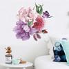 Fan Xi - Nuevo FX-B113 - Entrada de dormitorio, mesita de noche, rosa, morado, flor de peonía grande, pegatinas decorativas de pared para embellecer la pared