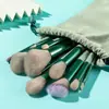 Kit de 13 Piezas de Brochas Suaves para Maquillaje, Portátil, para Sombra de Ojos, Polvo, Rubor, Corrector