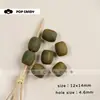 Acessórios para Joias DIY Artesanais Coloridos Resina com Textura de Madeira Imitação Furo Grande Colar Acessórios para Roupas Acessórios para Miçangas Artesanais Miçangas