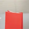 Bolsa de Papel Kraft de Fondo Cuadrado Colorida Bolsa de Empaque de Boca Plana para Alimentos Bolsa de Papel Kraft para Almacenamiento de Dulces, Bocadillos, Joyería Lista para la Venta