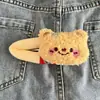 Pinza para el pelo de oso de peluche lindo, clip BB de muñeca de oso lindo de dibujos animados, clip lateral estilo princesa japonesa, clip para flequillo