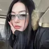 Gafas de Sol Cat Eye Y2K Cyberpunk para Mujer Gama Alta Retro Sexy Montura Pequeña Ovalada Gafas de Sol Anti-UV