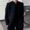 Traje de Chaqueta Túnica China Simple Avanzada para Hombre Otoño e Invierno Casual Cuello Estilo Chino Traje Superior