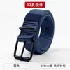 Cinturón de Lona con Hebilla de Pin Porosa Nuevo para Hombre Estilo Coreano Juvenil Estudiante Moda Nylon Duradero Cinturón para Jeans de Entrenamiento Militar
