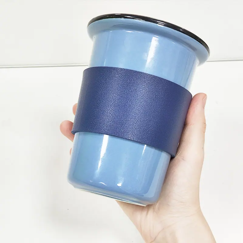 皮革杯套咖啡加厚隔热保温杯套防滑防烫奶茶杯保护套pu啤酒瓶套