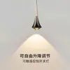 Lustre de cabeceira de quarto, moderno e simples, ajustável, criativo, luxo leve, luminária de cabeceira de quarto principal, pequeno lustre, luminária pendente de sala de jantar