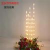 Nuevos accesorios de boda, candelabro de cristal acrílico de cinco cabezas, candelabro de camino, decoración de ventana, candelabro de camino alto de cinco cabezas para boda