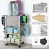 Estante para Guardar Esterillas de Yoga Gimnasio en Casa Equipo de Ejercicio Esterilla de Yoga Soporte para Mancuernas Rack para Mancuernas Estante de Almacenamiento para Garaje
