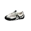 Estilo deportivo~Color block retro Zapatillas de entrenamiento alemanas para mujer, nuevas zapatillas casuales cómodas y transpirables, con cordones Zapatos Forrest Gump
