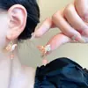 Pendientes de Borla con Flores Naranjas Frescas Estilo Retro Moda para Mujer, Pendientes Estilo Antiguo Hanfu, Tendencia en Pendientes de Diseño Nicho