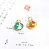 Vietname Ouro Zodíaco Lua Coelho Pingente Autêntico de Longo Prazo Cor Livre Guanghan Palace Colar Pulseira Paz diy Acessórios