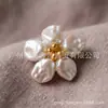 Verano Versátil Blanco Perla Tazón Pétalos de Flores DIY Hecho a Mano Pinzas para el Cabello con Cuentas Accesorios para el Cabello Materiales para Pendientes Venta al por Mayor