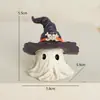 Transfronterizo Nuevo Más Vendido Sombrero de Halloween de Terror Fantasmita Creativo Manualidades de Resina Regalo Adornos de Jardín
