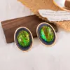 Pendientes Ovalados Geométricos Vintage, Estilo Retro, Pendientes Sencillos y Versátiles, Pendientes de Diseño Nicho para Mujer