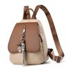 Mochila Feminina 2023 Novo Estilo Luxo Acessível Versátil Cor Contrastante Bolsa Feminina Moderna Mochila para Estudante Universitário Mochila para Deslocamento Viagem