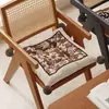 Almofada de Cadeira Estilo Medieval Francesa Almofada de Tatami Futon Almofada de Cadeira de Jantar Almofada para Assento Sedentário de Escritório Almofada para Glúteos de Estudante Espessada
